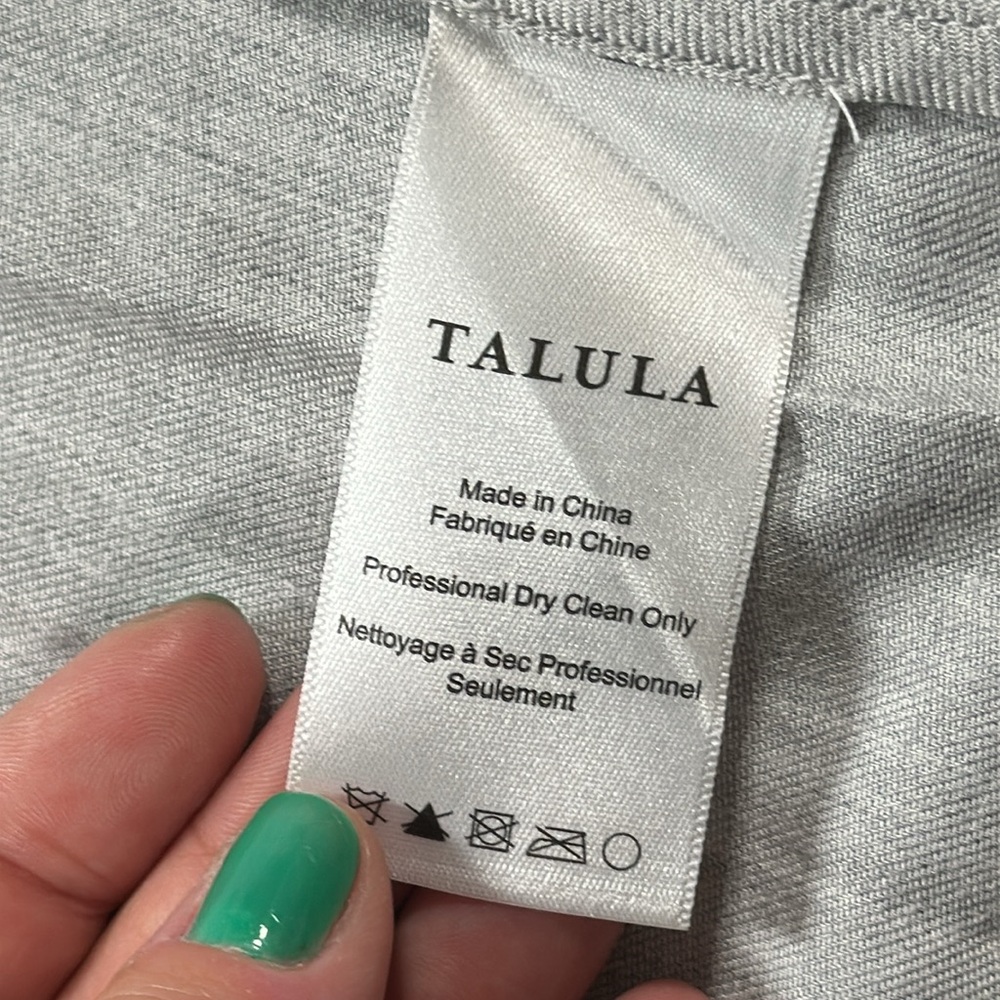 Talula Aritzia Kent Lightweight Open-Front Blazer, Heather Gray - Womens 0 - Picture 13 of 14